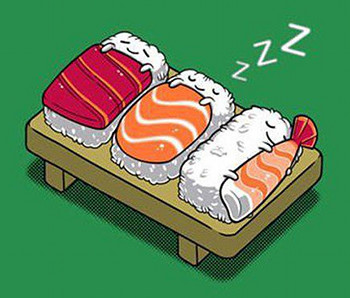 Sushi comic clipart