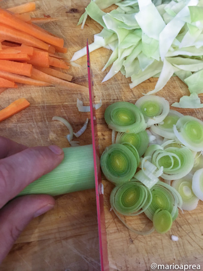 taglio verdure giapponesi