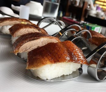 Nigiri con anatra