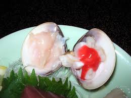 Hamaguri sashimi