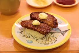 Hanburger steak nigiri