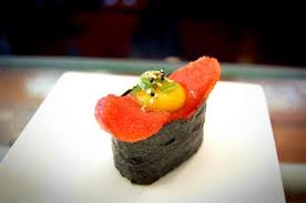 Mentaiko sushi