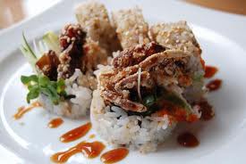 Soft shell crab sushi