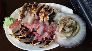 Tarabagani sashimi