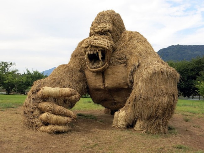 Gorilla paglia di riso